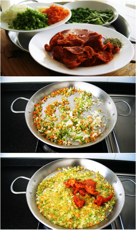 Arroz al horno con sobrasada Arroz con sobrasada al horno