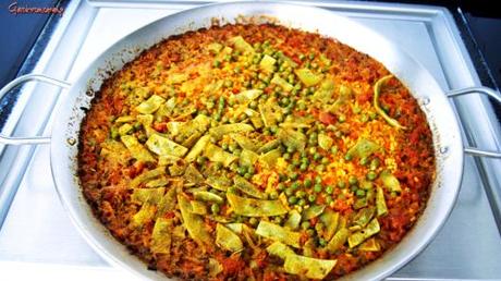 Arroz al horno con sobrasada Arroz con sobrasada al horno