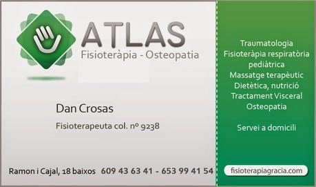 CENTRE DE FISIOTERAPIA EN GRÀCIA,... ATLAS..., CARRER RAMON I CAJAL, Nº 18, BAIXOS, BARCELONA...15-05-2014...!!!