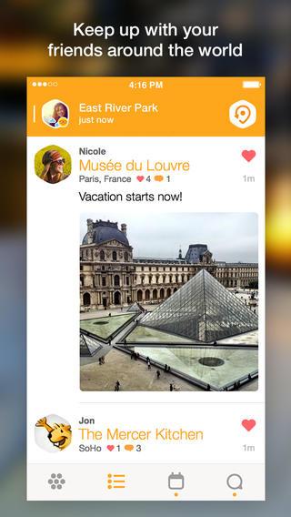 Foursquare se amplia y divide en dos programas, la App de Foursquare y la App de Swarm Swarm de Foursquare 7