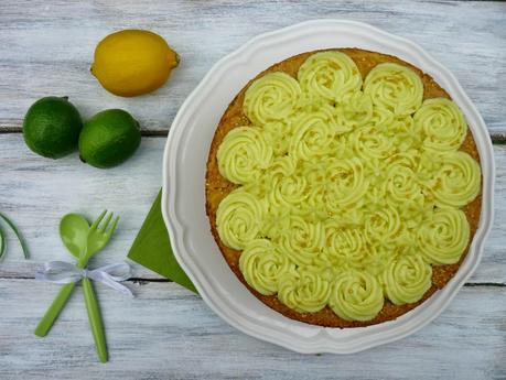 Tarta de lima curd y limoncello Tarta de lima curd y limoncello