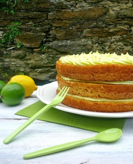 Tarta de lima curd y limoncello Tarta de lima curd y limoncello
