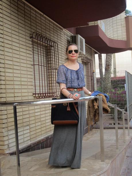 LOOK 331-16.5.20147:30LONG SKIRT SUEDE JACKET +¡¡Hola ami...