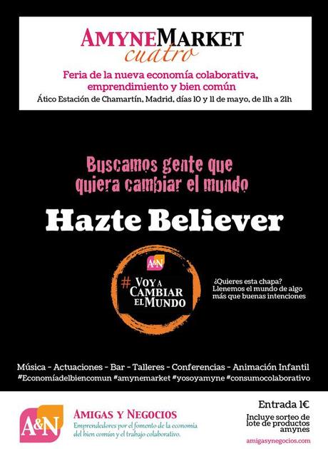 Mercadillos en Madrid - Amynemarket - Amigas y Negocios - Mercadillos Artesanía - Mercadillos Manualidades Believers