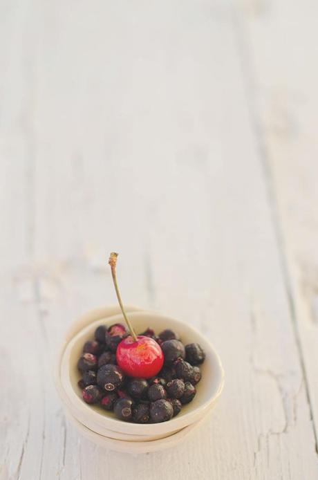 “Eton Mess” de cerezas con grosellas liofilizadas