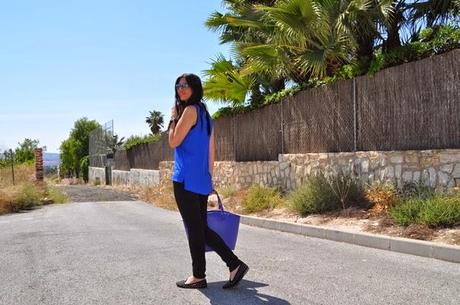 look: black & blue look: black & blue