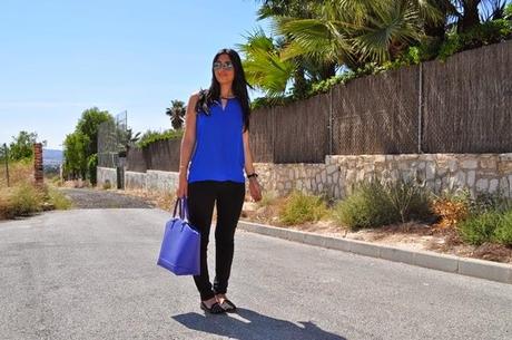 look: black & blue look: black & blue