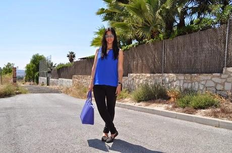 look: black & blue look: black & blue