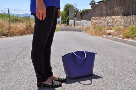 look: black & blue look: black & blue