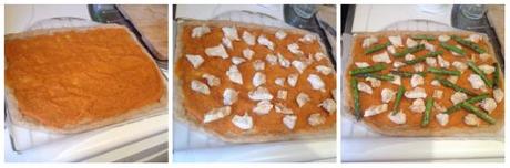 Pizza integral con pollo y verduras pizaa8