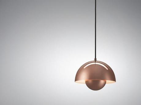 Tendencias diarioDESIGN: Los destellos del cobre y el latón se imponen en los interiores. &tradition VP1 Copper 300PDI