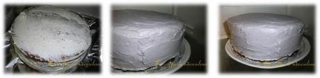 Tarta Draculaura de chocolate, nata y frosting de queso Tarta Draculaura de chocolate, nata y frosting de queso