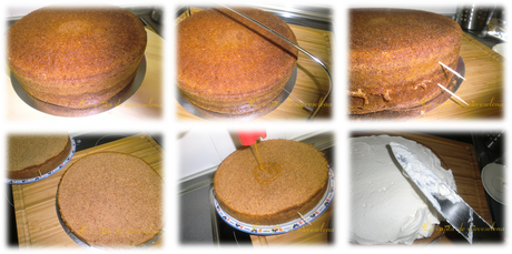Tarta Draculaura de chocolate, nata y frosting de queso Tarta Draculaura de chocolate, nata y frosting de queso