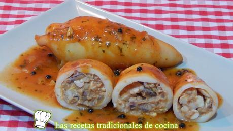 Receta de calamares rellenos en salsa calamares rellenos en salsa