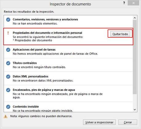 Como borrar tus datos personales en los documentos de Office