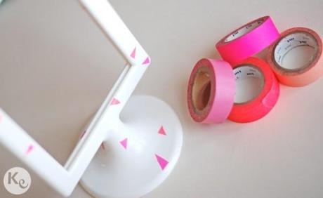 DIY. washi tape confetti frame DIY. washi tape confetti frame