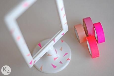 DIY. washi tape confetti frame DIY. washi tape confetti frame