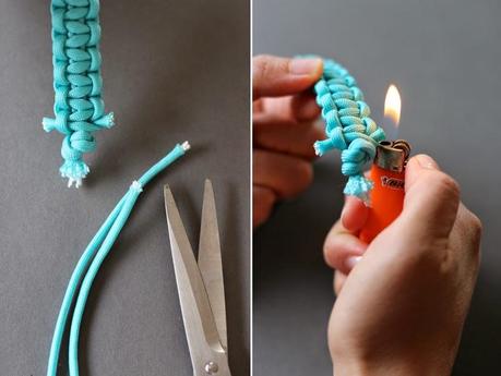 Tutorial pulseras con cordón y broches Tutorial pulseras con cordón y broches