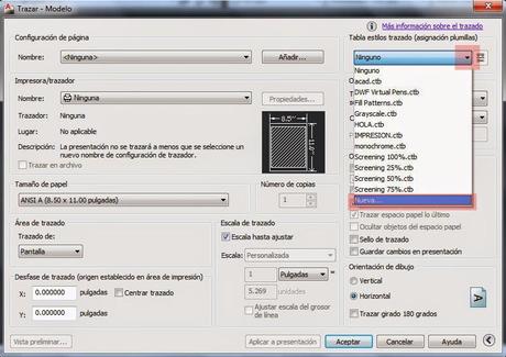 Como crear nuevo estilo de trazado en Autocad. Parte 1