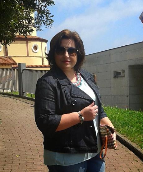 A mi estilo: Maxicollar aguamarina y fucsia A mi estilo: Maxicollar aguamarina y fucsia