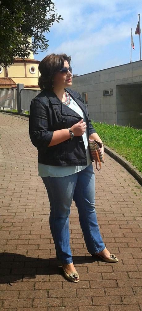 A mi estilo: Maxicollar aguamarina y fucsia A mi estilo: Maxicollar aguamarina y fucsia