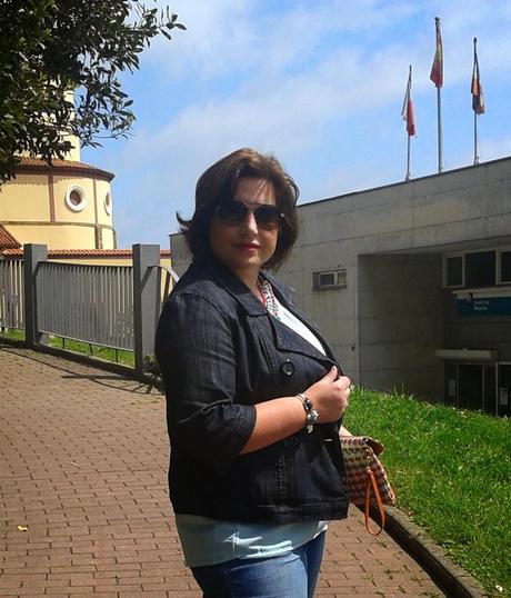 A mi estilo: Maxicollar aguamarina y fucsia A mi estilo: Maxicollar aguamarina y fucsia