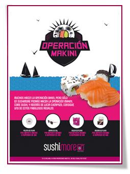 Operación Makini: come sushi y luce tipazo con Sushimore PabloD Gourmet - Cartel de Operación Makini