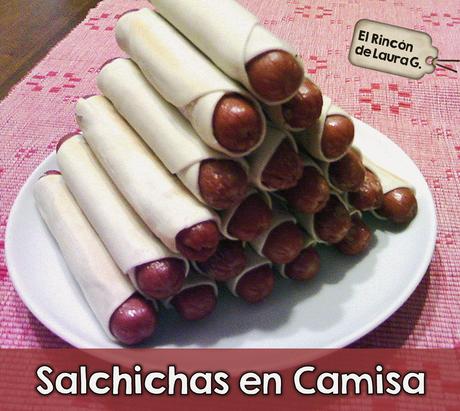 Salchichas en Camisa • Salchichas envueltas en hojaldre Salchichas en Camisa • Salchichas envueltas en hojaldre