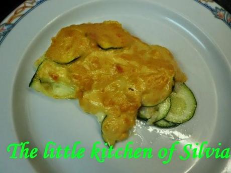 Lasaña de calabacin con pescada Lasaña de calabacin con pescada