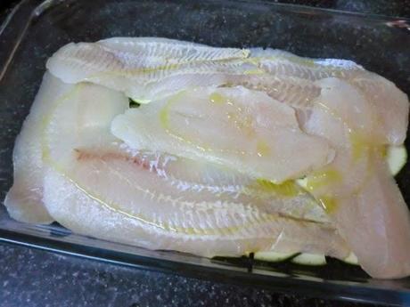 Lasaña de calabacin con pescada Lasaña de calabacin con pescada