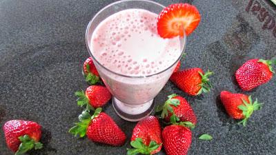 Recetas de Bebidas Frías para el Calor batido de fresas