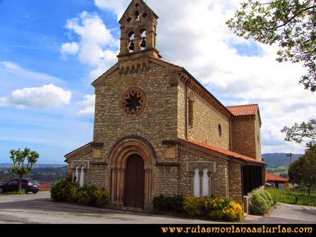 Senda Verde Camocha - Pico Sol - Piles: Iglesia de Huerces