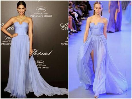 Elie Saab Couture in Chopard Dinner, Cannes 2014