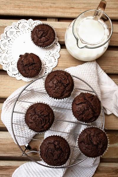 Muffins de Chocolate para empezar bien el día