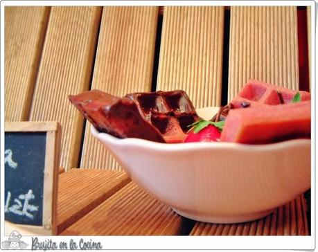 Gofres de fresa y chocolate - Sorteo Lékué Gofres de fresa y chocolate - Sorteo Lékué