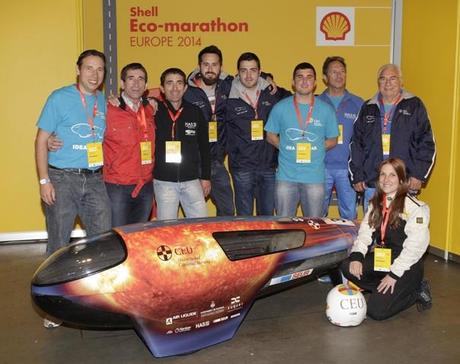 Los equipos españoles brillan en la Shell Eco-marathon Europa 2014 Equipo IDEA CEU en SEM2014