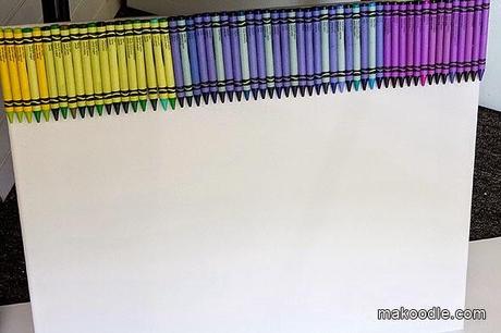 Cuadro hecho con ceras de colores Cuadro hecho con ceras de colores