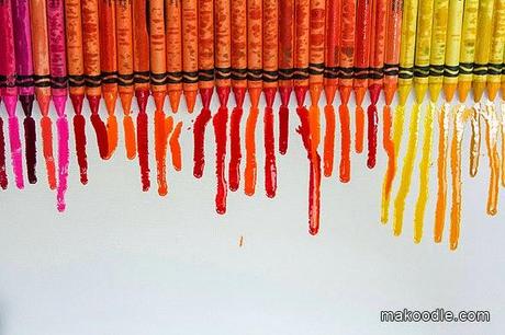 Cuadro hecho con ceras de colores Cuadro hecho con ceras de colores