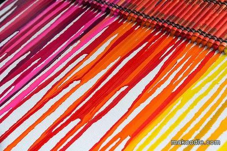 Cuadro hecho con ceras de colores Cuadro hecho con ceras de colores