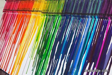 Cuadro hecho con ceras de colores Cuadro hecho con ceras de colores