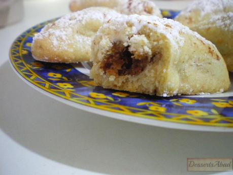 Halwachmar o halwa dial tmar (detalle del relleno) Halwachmar o halwa dial tmar (detalle del relleno)