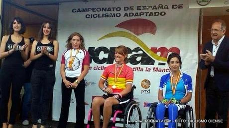 Subcampeona de España en el Campeonato de España de Ciclismo Adaptado en Ciudad Real