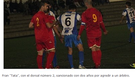 Dos años de sanción deportiva y juicio por agredir al árbitro en Tahiche (Lanzarote)