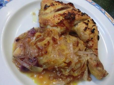 Pollo a la naranja Pollo a la naranja