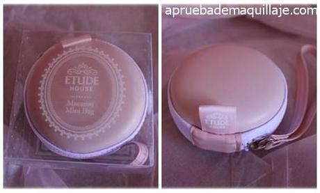 Pink Box de mayo de Etude House Macaron para guardar polveras de Etude House