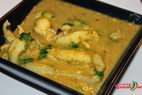 Sepia en salsa de almendras Sepia en salsa de almendras