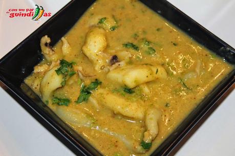 Sepia en salsa de almendras Sepia en salsa de almendras