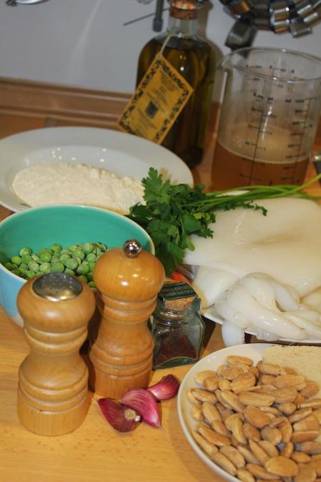 Sepia en salsa de almendras Sepia en salsa de almendras