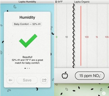Lapka monitor personal del medio ambiente para tu iPhone La aplicación Lapka