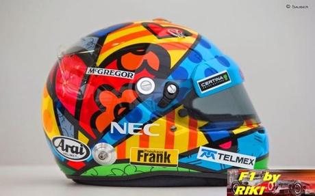 CASCOS ESPECIALES PARA EL GP DE MONACO 2014 CASCOS ESPECIALES PARA EL GP DE MONACO 2014